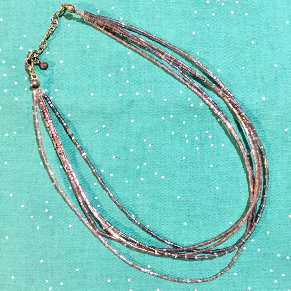 Lilac Beaded Strands